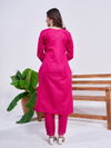 Rani Colour  Rayon With Embroidery Work Kurti With Pant Dupatta Aaradhna 1167 Suppliers In India